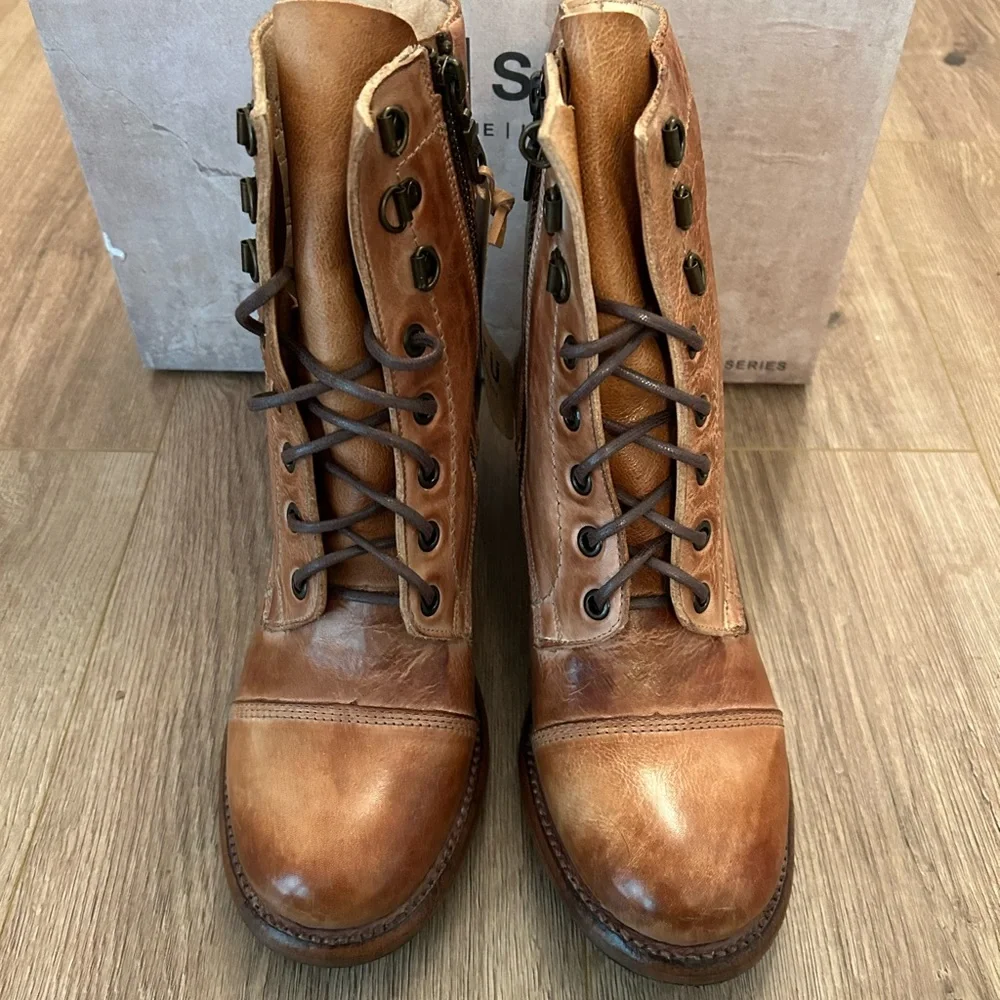 NEW! BED|STU Judgement Lace Up Boots - Picture 2 of 7